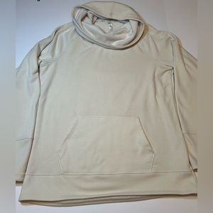 RBX Cowl Neck Sweater Cream Size Large